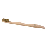 Soft Bristle Bamboo Toothbrush Eco-friendly Wooden Toothbrush With Green Bristles (1 Pc)