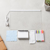 Led Illuminated Drawing Writing Board With 7 Color Markers (1 Set)