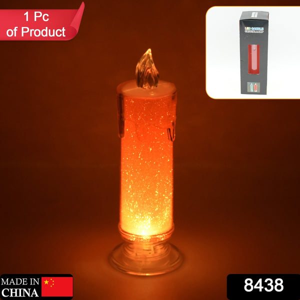 Red LED Flameless Pillar Candles — Diwali Decor (1 Pc)