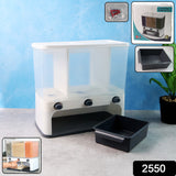 2550 Easy Flow Cereal Dispenser For Kitchen 3 In 1 Push Button Wall Mount Container