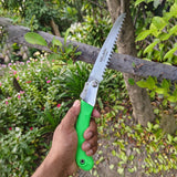 Folding Saw  Sharp 210mm Stainless Steel Blade For Pruning  Outdoor Use