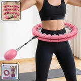 Adjustable Smart Weighted Hula Hoop With Massage Ball For Waist Slimming (1 Pc)