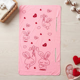 Women Wearable Bath Towel Cute Print Soft Quick Dry Bathroom Wrap (1 Pc)