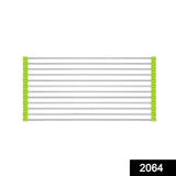 2064 Foldable Drain Rack Kitchen Sink Roll Up Dish Drying Rack Portable Dish Rack