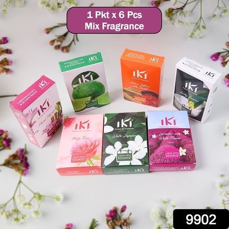 Pocket Air Freshener Mix Flevar  Fragrance (1 Pkt  Inside 6 Pcs )